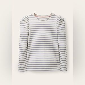 Boden Imogen Breton Blue Stripe Cotton Shirt Top Sz 14 L $98 + tax
